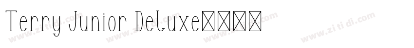 Terry Junior Deluxe字体转换